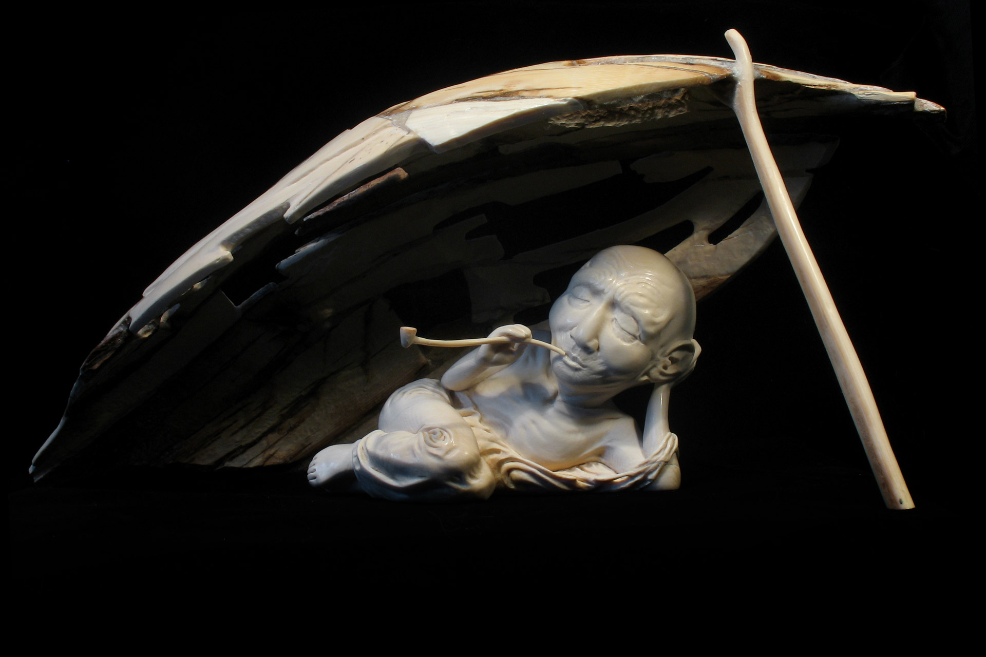 Скульптура из бивня мамонта Даниил и Татьяна Артюховы забывание буддизм