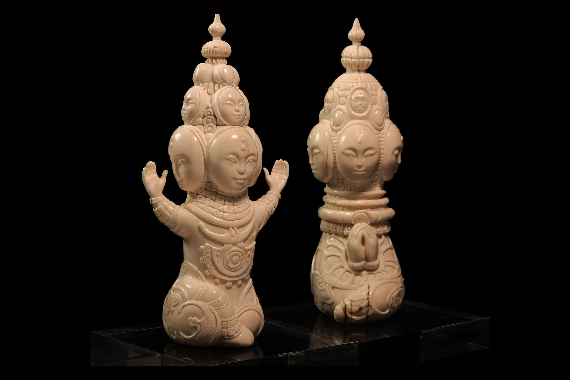 Скульптура из бивня мамонта Даниил и Татьяна Артюховы шаманизм буддизм